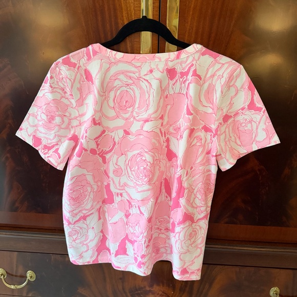 Lilly Pulitzer Clairmont Pearl Knit Top - Confetti Pink Rosanna